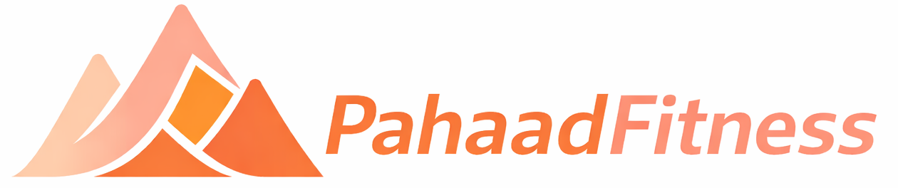 PahaadFitness mountain-inspired fitness logo